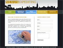 Tablet Screenshot of nexusexpediting.com